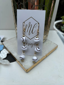 Baseball Triple Tiered Earrings