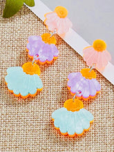 Triple Zinna Earrings