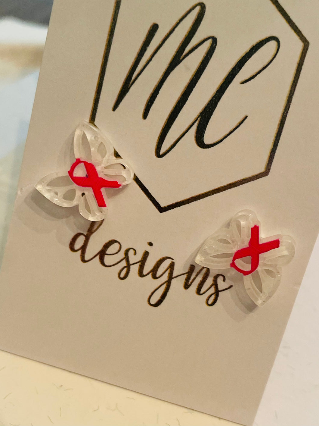 Small Breast Cancer Awareness Earrings
