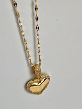 Rhinestone or Pearl Framed Heart Necklace