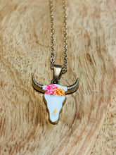 Gold Colorful Bull Necklace