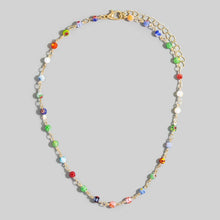 Colorful Beaded Chain Necklace