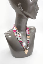 HANDMADE SCARF NECKLACE - HEART