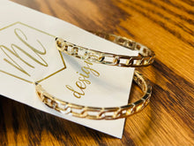 Gold Chain Hoops