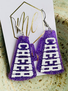 Cheer Megaphone Earrings