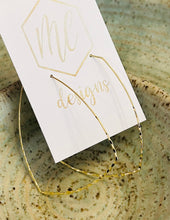 Textured Thin Wire Hoops