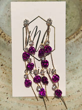 Long Dangle Flower Earrings