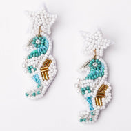 Beaded Seahorse Earrings