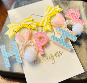 Bunny Hop Easter Earrings