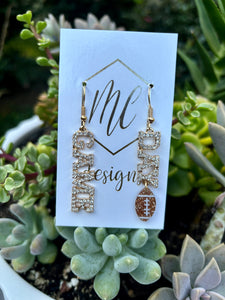 Rhinestone Game Day Earrings