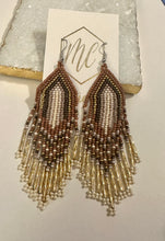 Fall Fringe Beaded Earrings