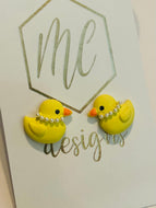 Little Yellow Duckie Studs