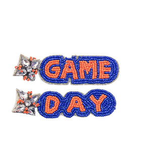 Game Day Beaded Earring