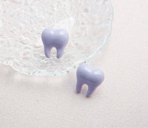 Teeth Acrylic Stud Earrings