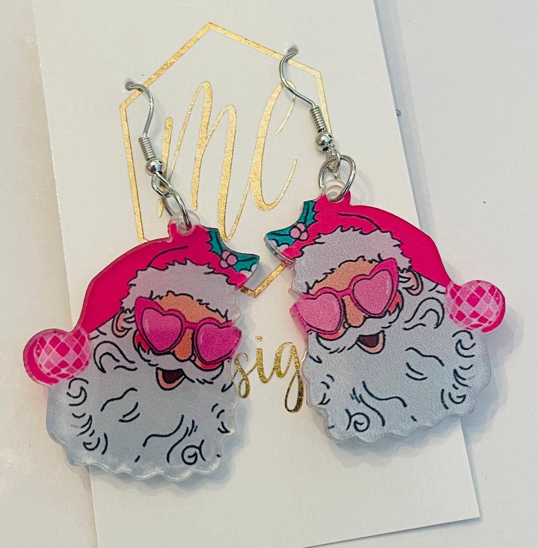 Beach Santa Claus Earrings