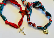 Handmade Christmas Scarf Necklaces