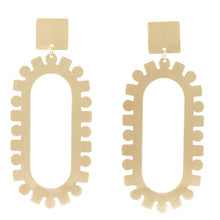 Brushed Gold Statement Earrings