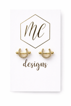 Horse and Horseshoe Simple Studs
