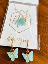 Butterfly Necklace and Earring Set