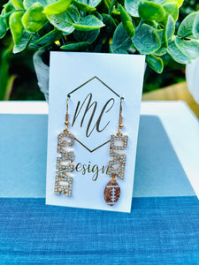 Rhinestone Game Day Earrings