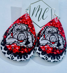 Bulldog Teardrop Earrings