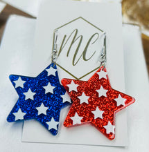 USA Star Earrings