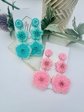Spring Flower Beaded Earrings