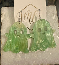 Glitter Ghost Earrings Halloween