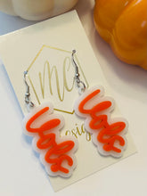 Scripted Football Team Earrings
