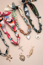 Handcrafted Scarf Interchangeable Charm Necklace