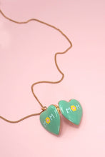COLORFUL FLOWER LOCKET NECKLACE