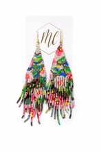 Beaded Boho Fringe Loom Earrings