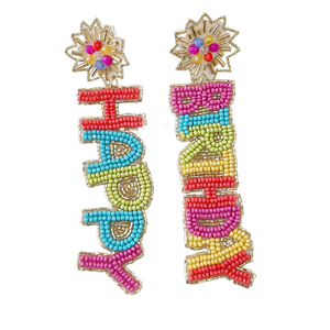 Happy Birthday Girl Statement Earrings