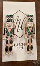 New Enamel Nutcracker Christmas Post Earrings