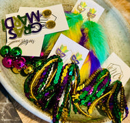 Assorted Mardi Gras Earrings