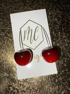 Cherry Drop Earrings