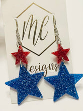 USA Star Earrings