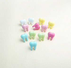 Teeth Acrylic Stud Earrings