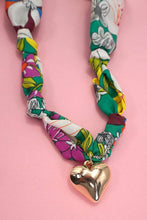 HANDMADE SCARF NECKLACE - HEART