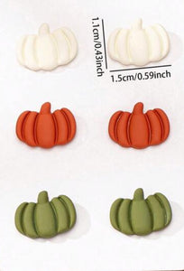 All About Clay Pumpkin Spice Stud Earrings