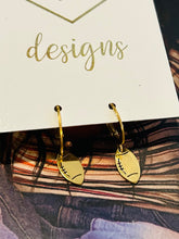 Small Football Earrings