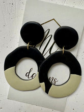 Assorted Black and White Clay Earrings
