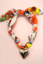 HANDMADE SCARF NECKLACE - HEART