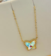 Iridescent Butterfly Necklace