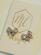 Rhinestone Bow Studs
