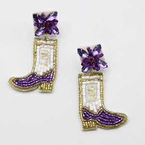 GAME DAY BOOT EARRINGS