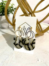 New Gold and Black Earrings