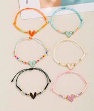 Beaded Heart Bracelets