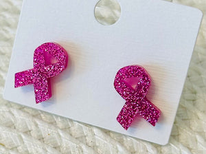 Breast Cancer Awareness Studs