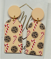 Silkscreen Christmas Earrings